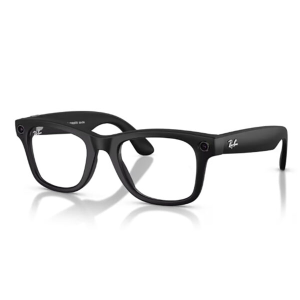 Ray-Ban Wayfarer Plano - Matte Black Clear - orw 4012 - Transparente - Tam 53
